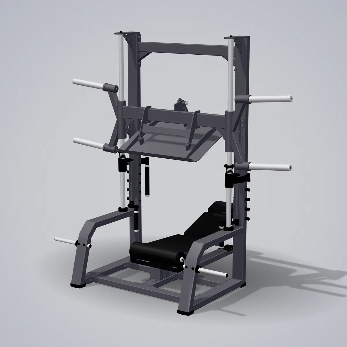 Standing T-Bar Row A617 — 3D visualization
