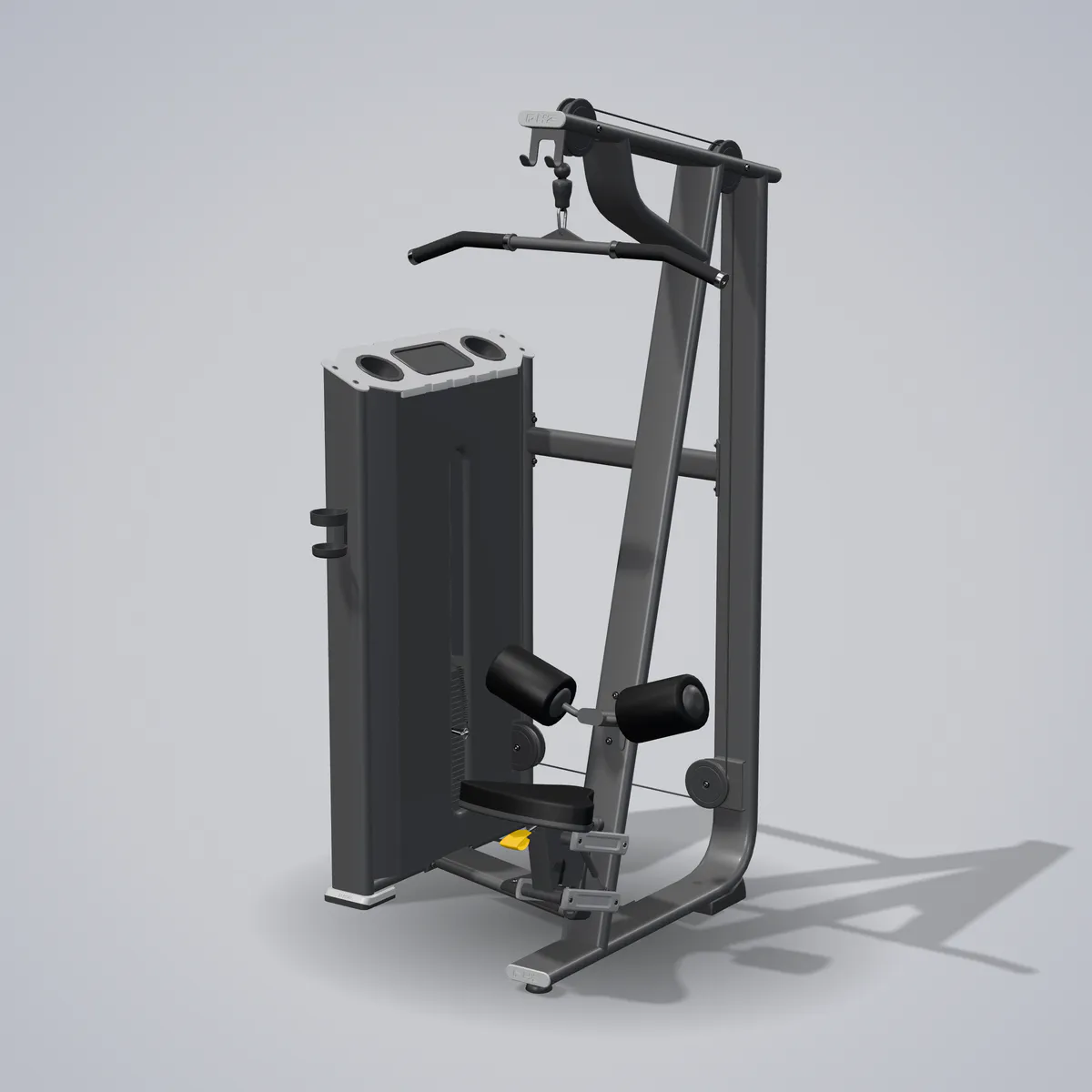 Lat Pulldown E7012A — wizualizacja 3D