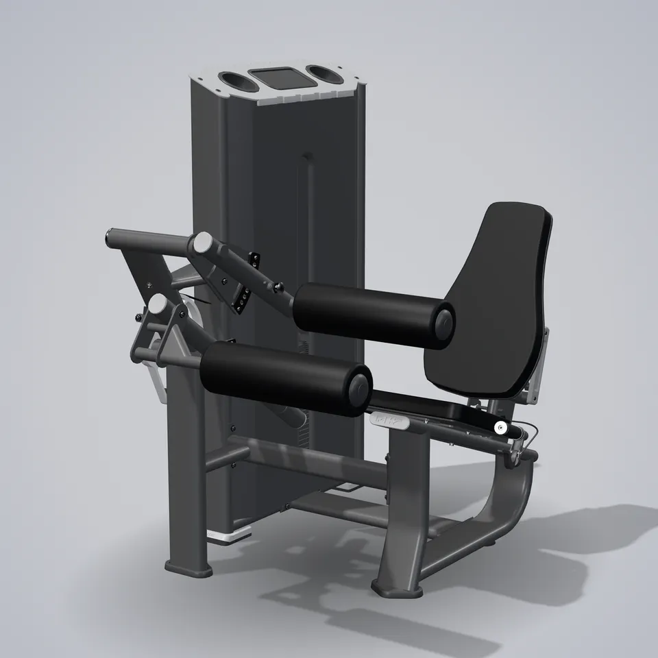 Seated Leg Curl E7023A — wizualizacja 3D