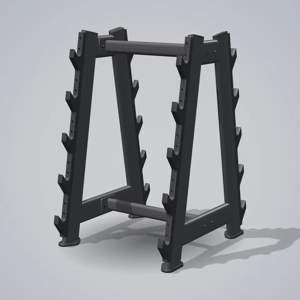 Barbell Rack E7055 — wizualizacja 3D