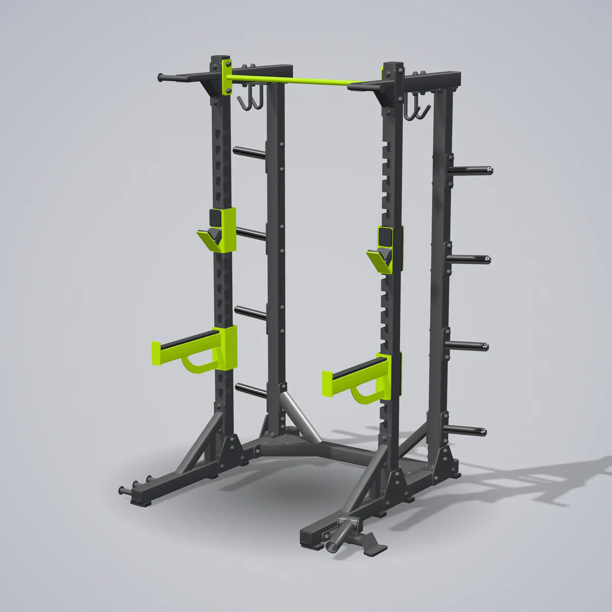 Half Rack E6227 — wizualizacja 3D