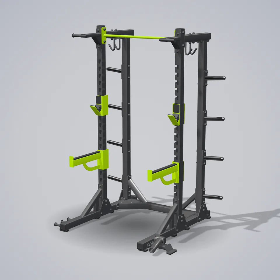 Half Rack E6227 — wizualizacja 3D