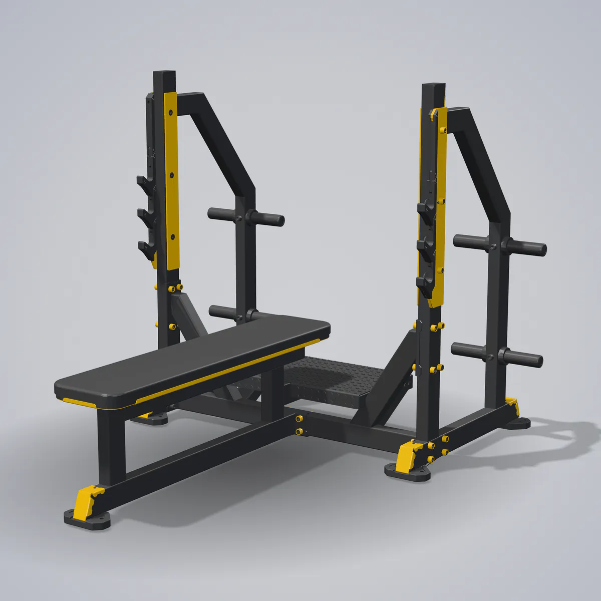 Olympic Flat Bench Y972ZAG — 3D visualization